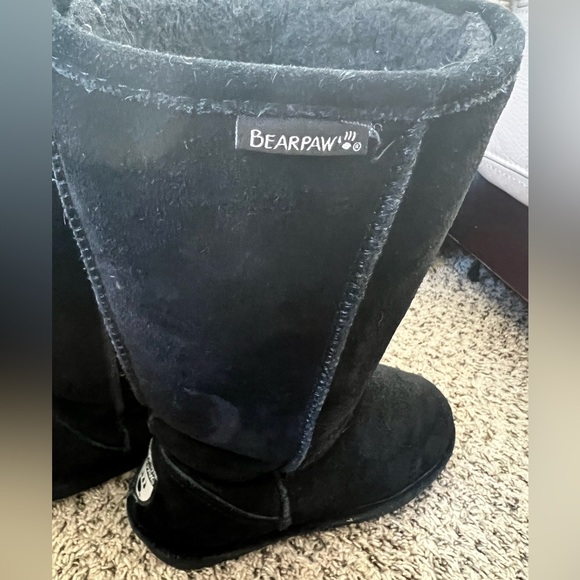 BEARPAW Emma tall boots in black - Picture 3 of 6